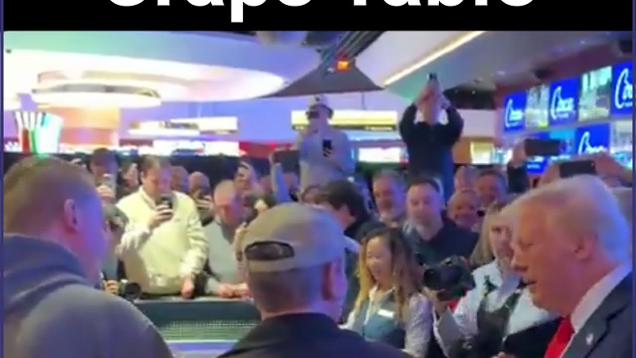 Trump Stops By Craps Table