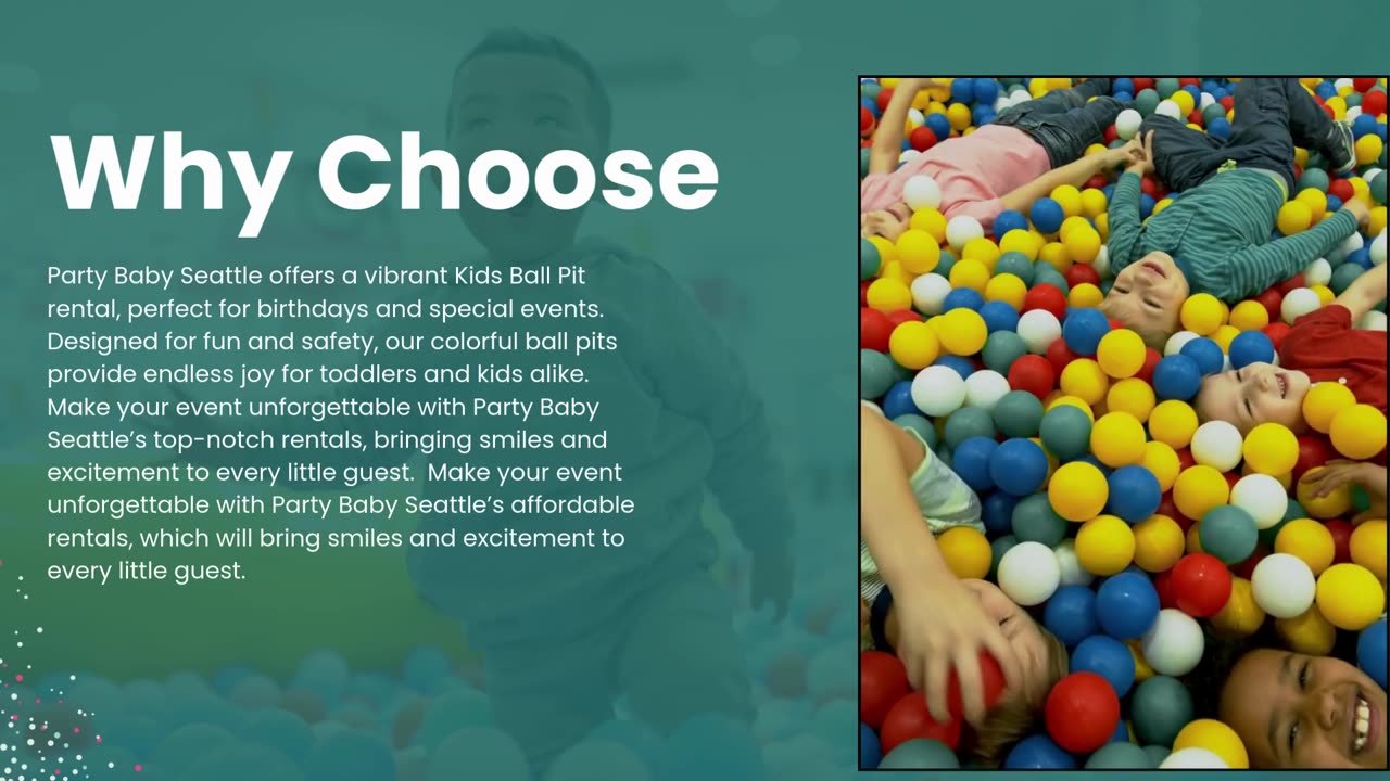 Magical Kids Parties with Ball Pit Fun with Party Baby Seattle