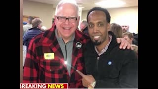 Convicted welfare fraudster pictured with Walz and Omar