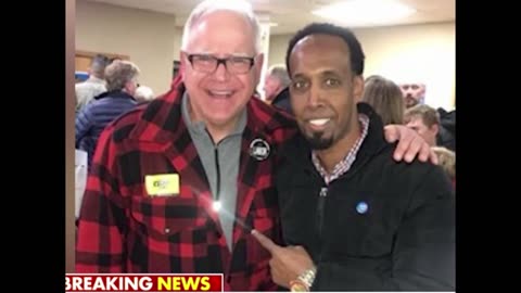 Convicted welfare fraudster pictured with Walz and Omar