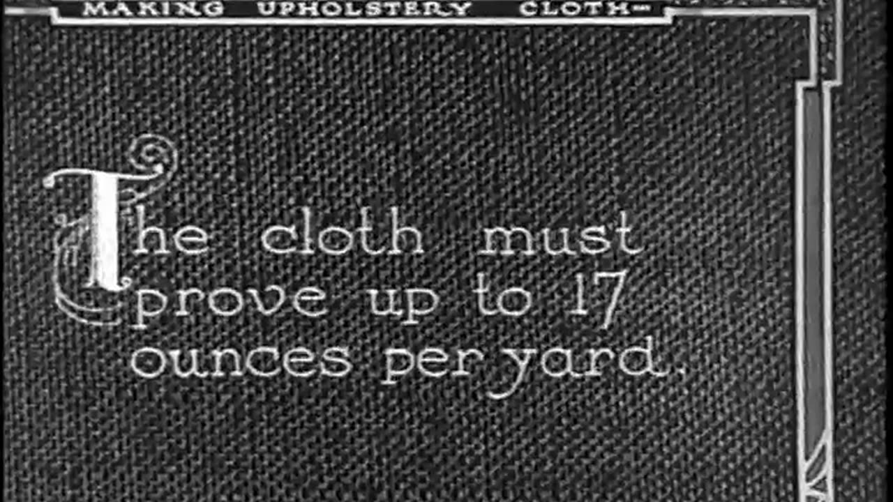 MAKING UPHOLSTERY CLOTH - MAKING UPHOLSTERY CLOTH - fc-fc-4036