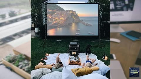 Towond 150 inch Indoor Outdoor Projection Screen