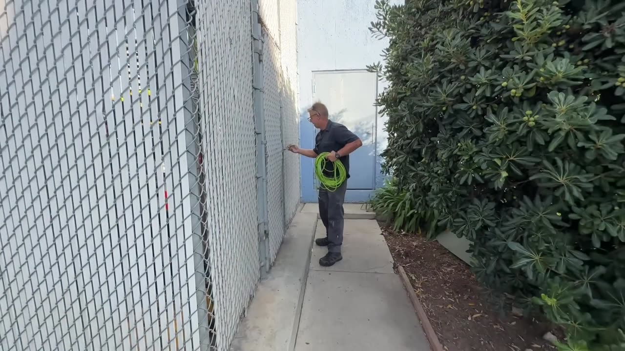 Scientology Slaves Sawing Sidewalk ILLEGALLY