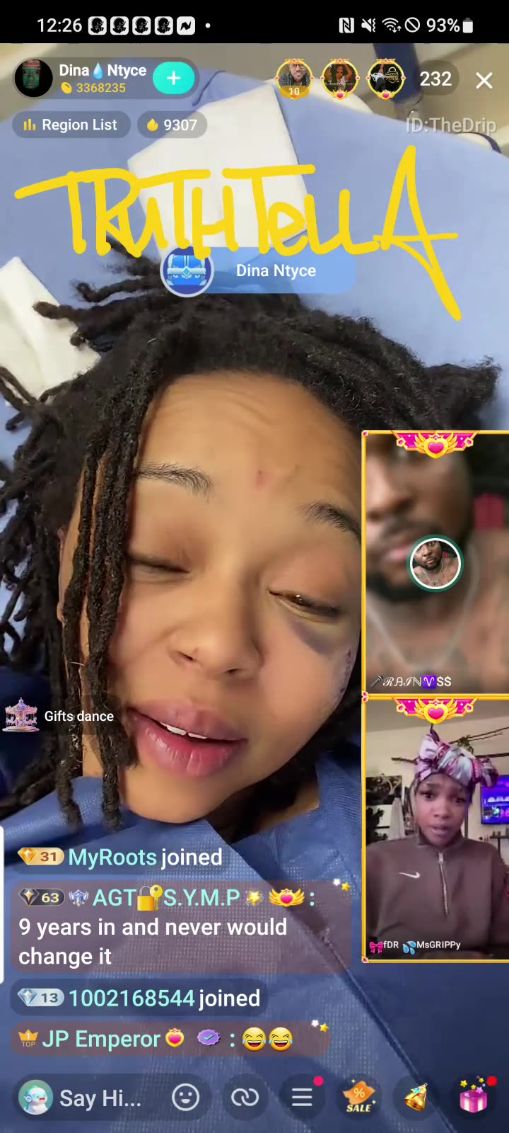 DINA NTYCE SUFFERS BROKEN CHEEKBONE & BLACK EYE AFTER BEING BEATUP BY CAR DOOR