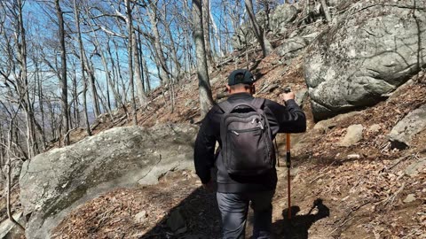 KaraBand Hiking The Sharp Top Mt Trail In VA Part 1