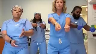 Must Watch: Nurses dancing to Chris Brown Dance Challenge Moves
