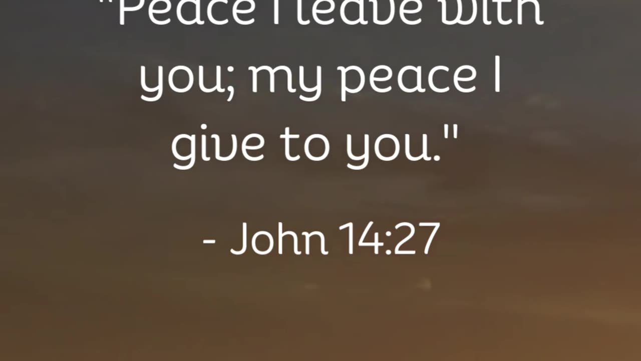 God’s peace has been a source of strength this week.