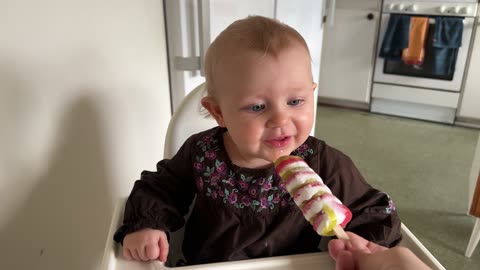 Baby Kayla Tries Ice Cream for the First Time! 🍦 Her Reaction Will Melt Your Heart