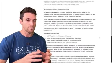 BREAKING: New CME Aims at 3I/ATLAS — NASA Explains the Possible Impact