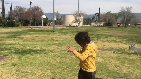 Booboo Rayan on the Playground in California