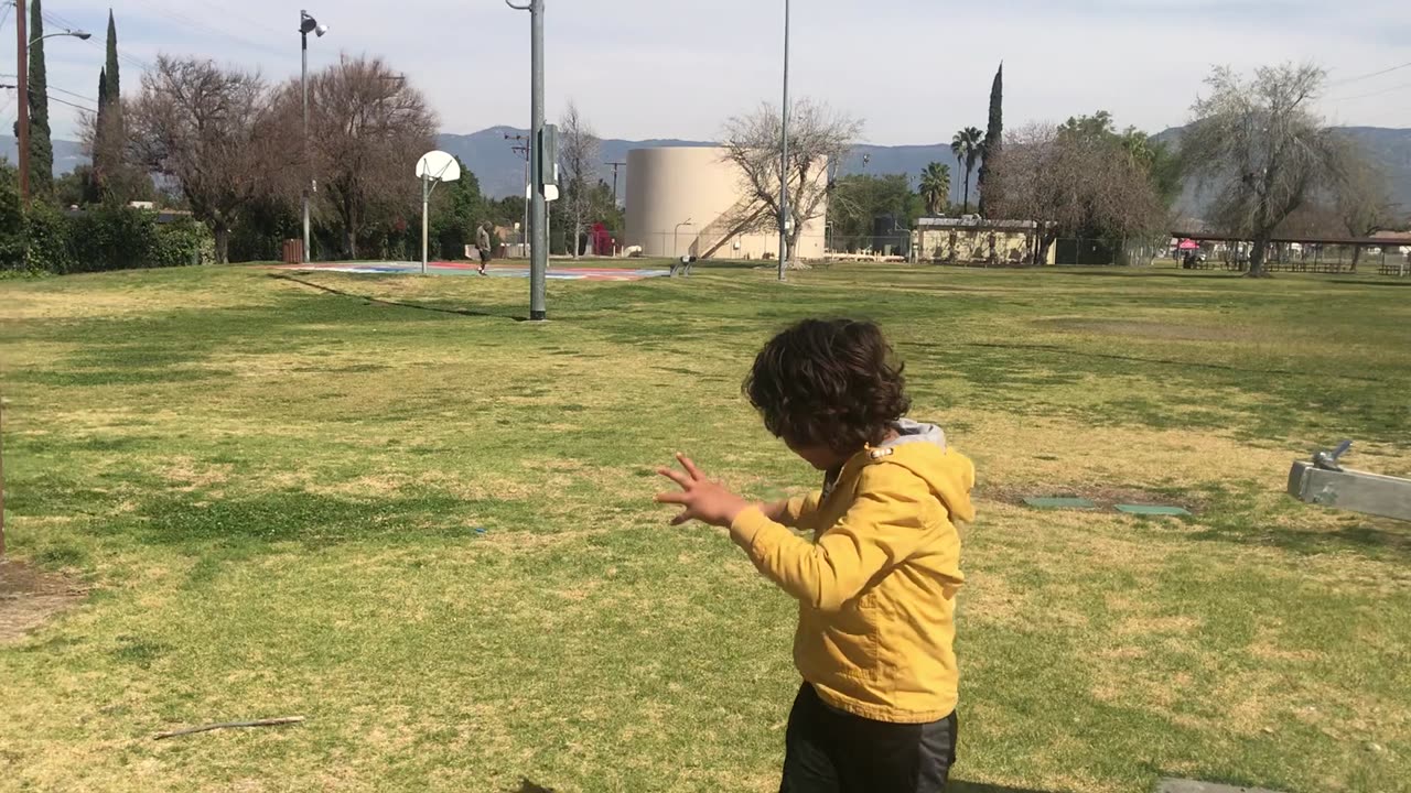 Booboo Rayan on the Playground in California