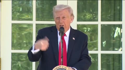 President Donald Trump hosts a Rose Garden Club Lunch with Senate Republicans
