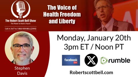 Inauguration Day, Biden Pardons Fauci, Bird Flu Vaccine Push, Methylene Blue, Stephen Davis, Frequency Healing - The RSB Show 1-20-25