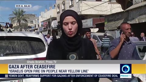 Israeli forces opened fire on Palestinians near the so-called yellow line