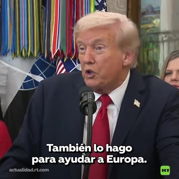 Trump: "Europa quiere terminar la guerra, pero no son capaces de hacerlo"