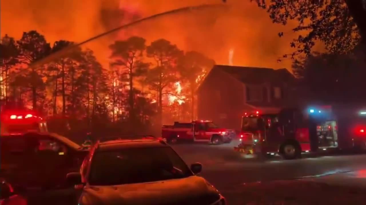 Scenes from Myrtle Beach, SC Wildfires