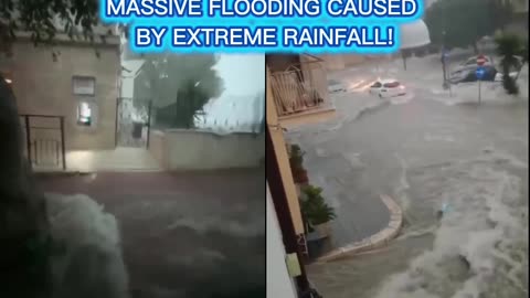 🌊OCTOBER 1, 2025 FAVARA, SICILY, ITALY 🇮🇹 MASSIVE FLOODING CAUSED BY EXTREME RAINFALL!