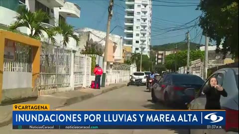 Aumento de lluvias y marea en Cartagena provocó inundaciones