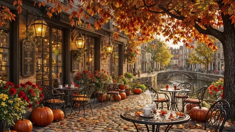 🎷 Cozy Autumn Jazz Café 🎷 Smooth Jazz Background Music for Work, Study, & Relaxation