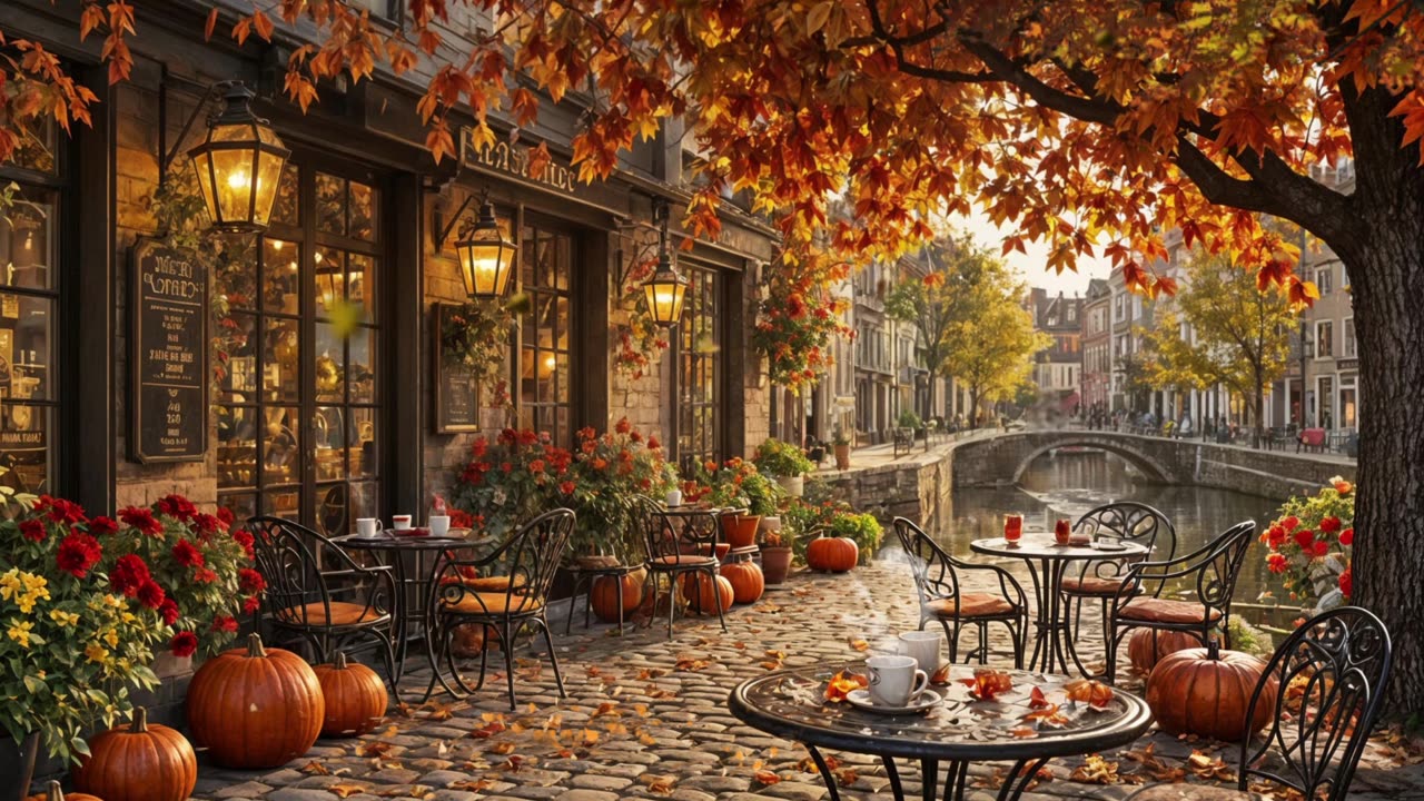 🎷 Cozy Autumn Jazz Café 🎷 Smooth Jazz Background Music for Work, Study, & Relaxation