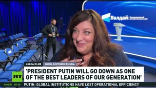'President Putin is very patient' — Tara Reade at Valdai forum