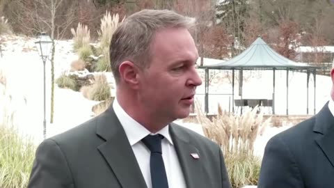 Doorsteps vor der Klausur der Regierungsspitze