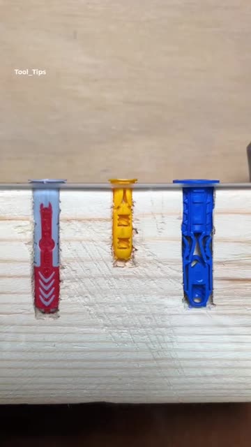 Internal View of Different Wall Anchors Installed in Wood