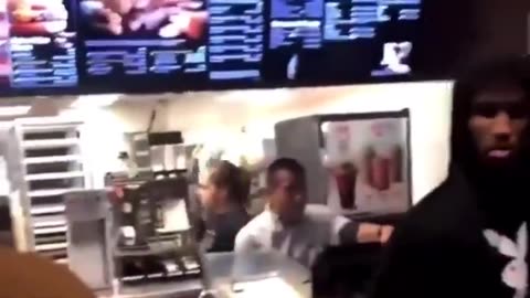 McDonald's manager throws out students hiding from racist wht man