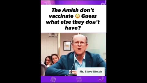 "The Amish aren't vaccinated & they don't follow a single guideline of the CDC."