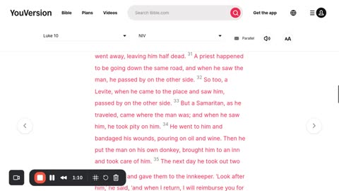 Luke 10 Parable of the Good Samaritan