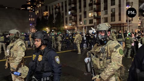 Antifa agitator arrested by federal police, dragged into custody at the ICE facility in Portland.