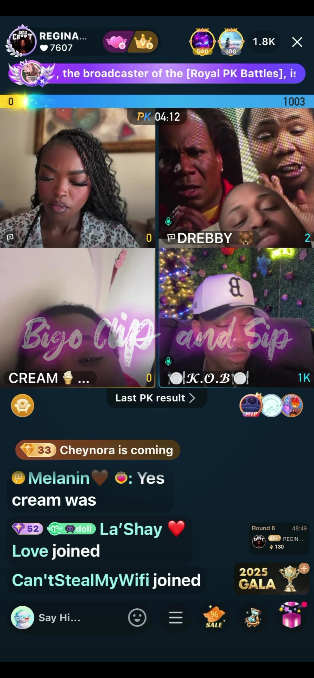 Team PK Liyah KOB ft DreBaby vs Cream 12/10/25 #bigoclipandsip