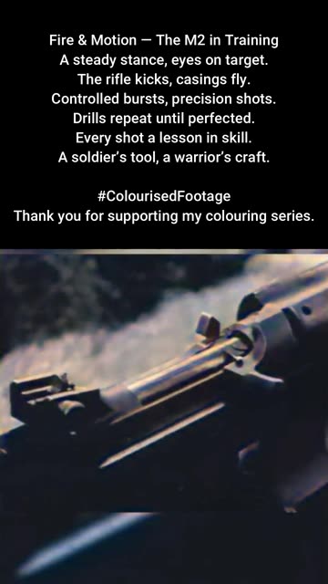 US Army Fires M2 Carbine #ColourisedHistory