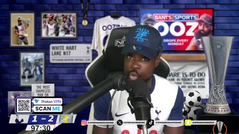 EXPRESSIONS OOZING REACTION TO TOTTENHAM LOSING