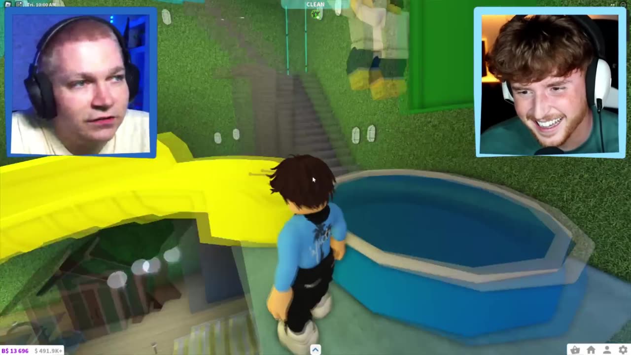 I Built a Secret WATERPARK Under My House.. (Roblox)