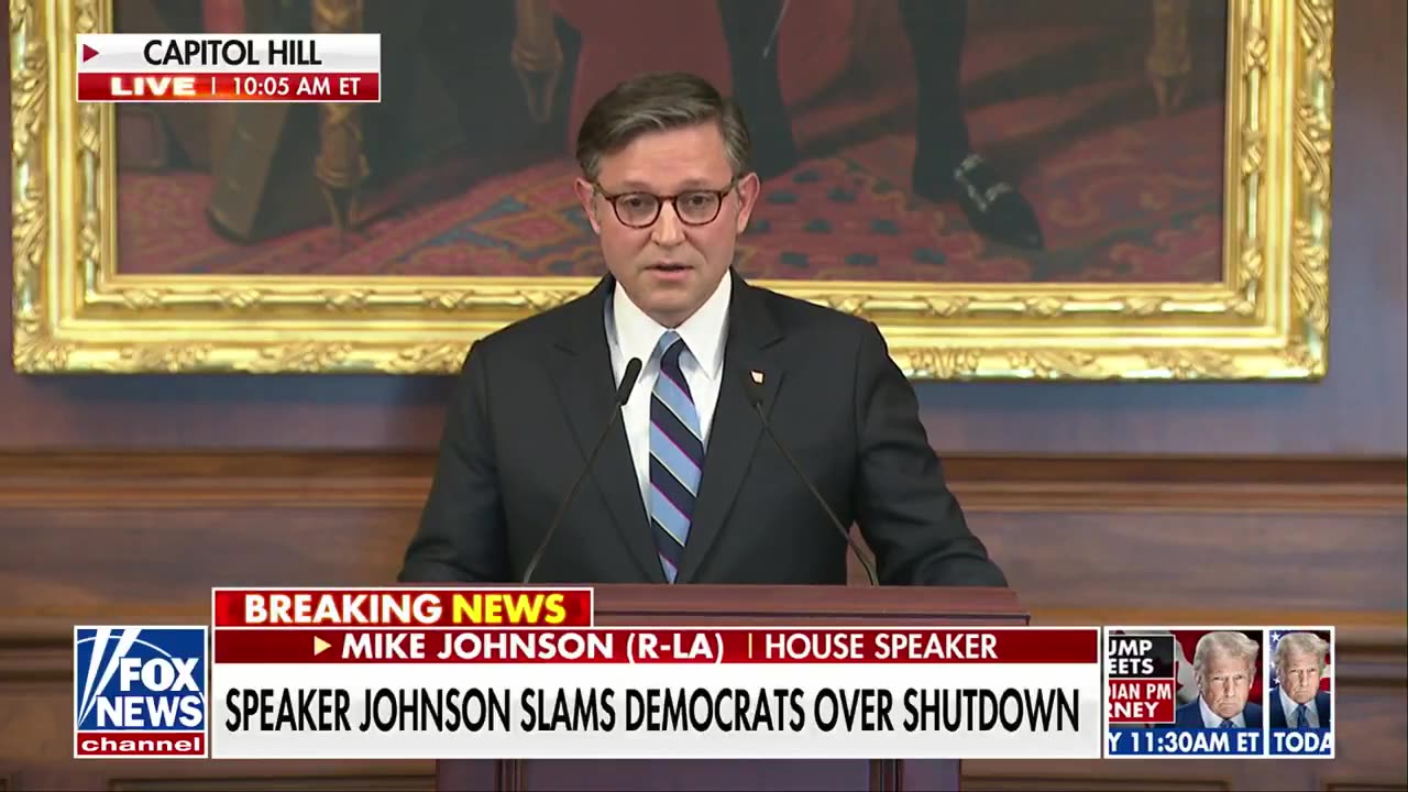 SPEAKER JOHNSON: “Chuck Schumer has been in Congress for 44 years."