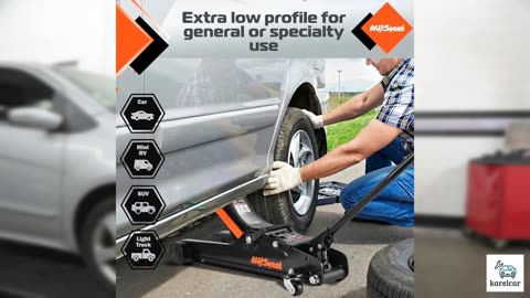 AV Steel Floor Jack 2.5 Ton (5500 lbs)