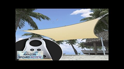 ShadeMart Super Ring 12' x 16' Beige Rectangle Sun Shade Sail Commercial Review