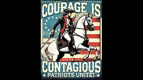 Courage is Contagious Vintage Poster Animation by Stacey Mayer