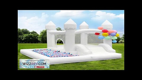 White Bounce House with Blower Included 9x9x7FT Inflatable Bounce House Castle Review