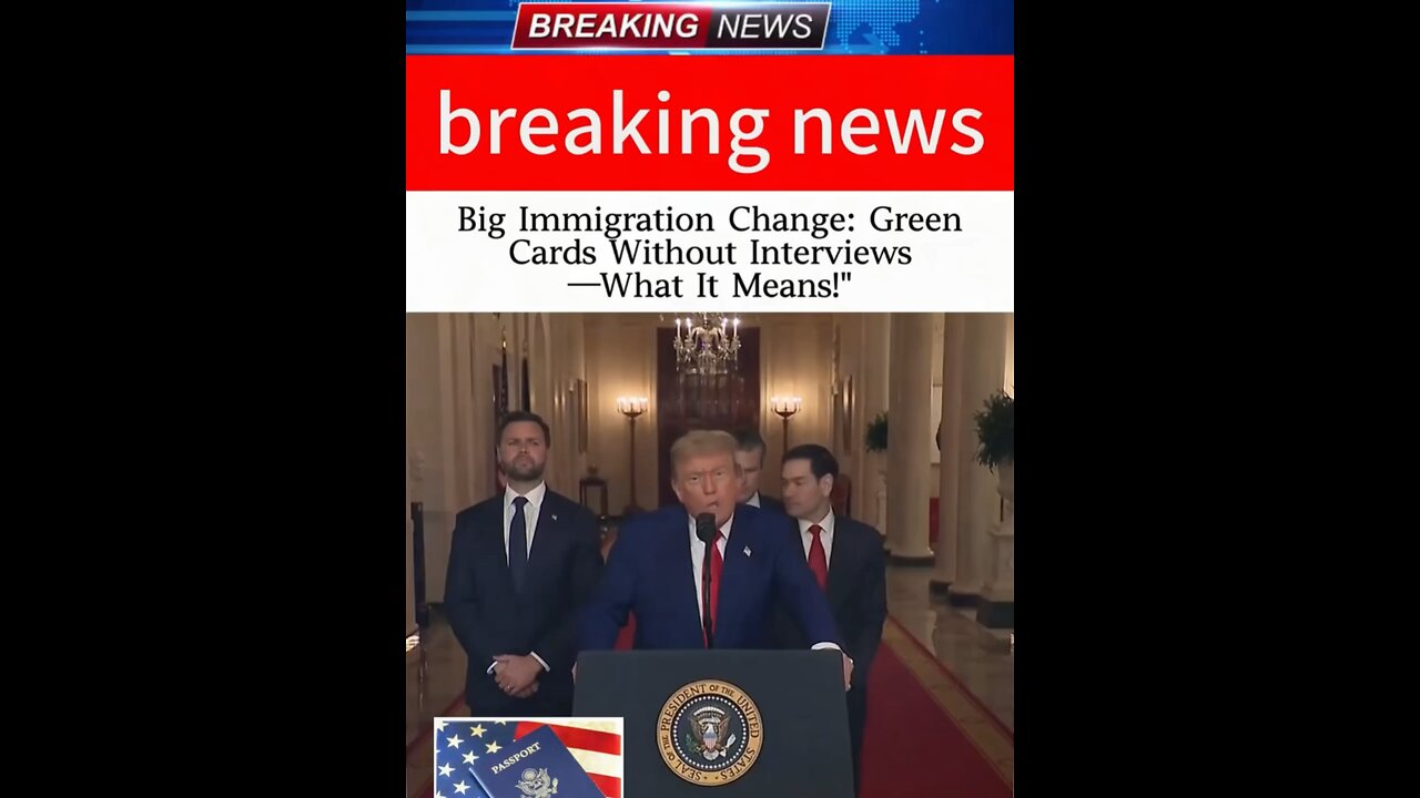Big immigration change GReen cards without😱