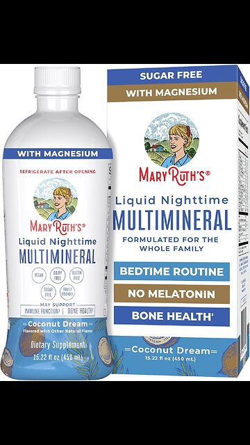 MaryRuth Organics Liquid Nighttime Multimineral