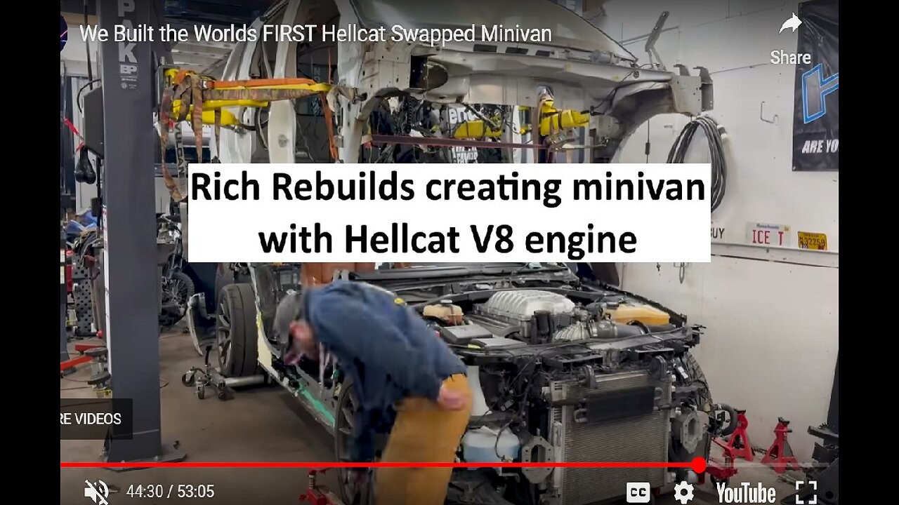 Hellcat powered mini van creation by Rich Rebuilds