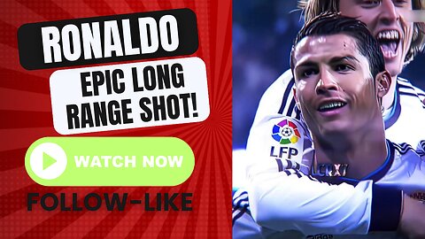 ⚽Ronaldo’s Bold Strike: Watch the Legend Take Aim from Outside the Box!