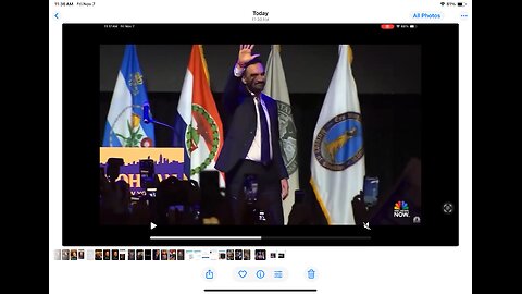 OMG. Mamdani doing MULTIPLE Nazi salutes I'm sure the media will be all over this!