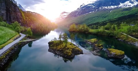 3 Hours of Amazing Nature Scenery & Relaxing Music for Stress Relief