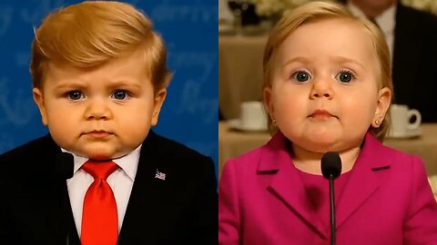 Baby Trump vs Baby Clinton: FUNNIEST Debate Moments