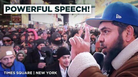 🔥Calling Out Trump!🤯Times Square Shocked! | Shaykh Uthman ibn Farooq