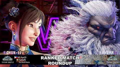 Kuya Kalbo SF6 Ranked Roundup. Chun Li Master Rank [Hori Fight Stick]