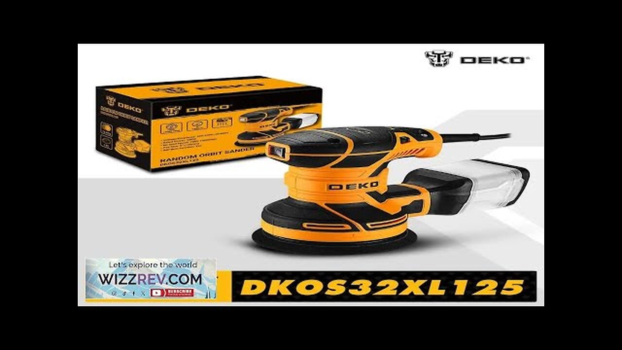 DEKO DKOS32XL125 320W Speed 14000pm Random Orbit Sander Home DIY Carpenter Strong Review